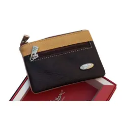 PERRY JHAN - Juvenil Monedero de Cuero para Mujer