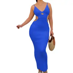 GENERICO - Vestido Hilo Tacto 127G Eve-27 Color Azul