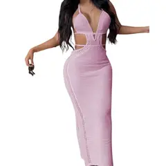 GENERICO - Vestido Luz De Estilo Mujer Tejido Alpino G459-27 Color Lila