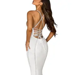 GENERICO - Vestido Mafer Hilo Tacto 359G Ros-25 Color Blanco