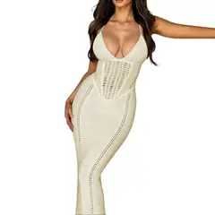 GENERICO - Vestido Mafer Hilo Tacto 359G Ros-25 Color Hueso