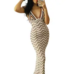 GENERICO - Vestido Arcoiris Hilo Tacto 468G Ane-39 Color Marron