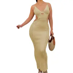 GENERICO - Vestido Hilo Tacto 127G Eve-27 Color Crudo
