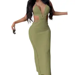 GENERICO - Vestido Luz De Estilo Mujer Tejido Alpino G459-27 Color Verde