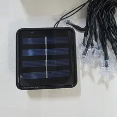 GENERICO - LUCES DE NAVIDAD SOLAR ESTRELLA BLANCA 5M-20 LED