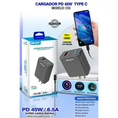 MORITA BAG STORE - CARGADOR PARA CELULARES C53 DE 45W 65A