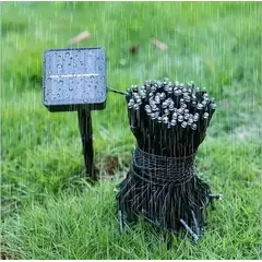 GENERICO - TIRA DE LUCES SOLAR AMBAR NAVIDEÑAS -10M FN6385