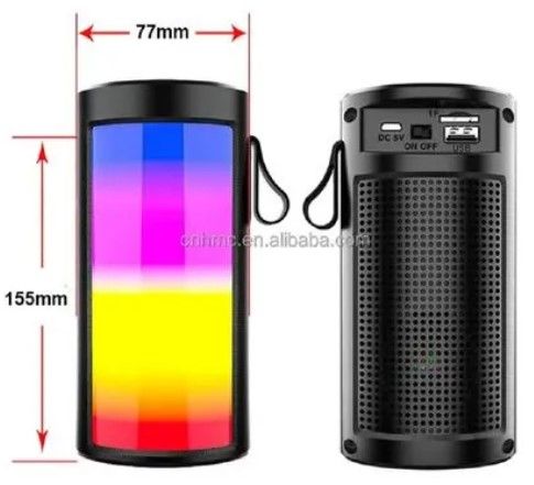 PARLANTE BLUETOOTH INALAMBRICO 5W CON LUCES LED MODELO ZQS1201