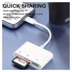 GENERICO - Adaptador tipo Lightning de memoria SD TF CF USB-C de Flash compacto