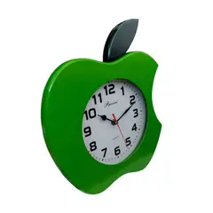 GENERICO - Reloj de pared Manzana Verde - decora cocina comedor o espacio de niños