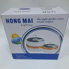 GENERICO - FOCO RECARGABLE SOLAR F NARANJA 200W 6-8 HORAS