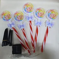 GENERICO - ESTACA NAVIDEÑA SOLAR PACK DE 5 -SD304-