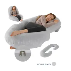 GENERICO - ALMOHADA EMBARAZO I DISEÑO C I COLOR PLATA