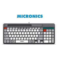 MICRONICS - Teclado Multimedia QUANTUM+ MIC K600+ USB