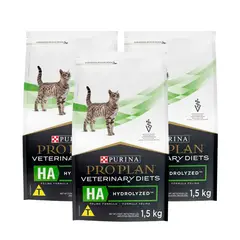 PROPLAN - Comida para Gato Pro Plan HA Proteina Hidrolizada 1.5kg x3un