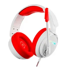 VSG - Audífono Gamer PC Alámbrico Pentagon RedWhite
