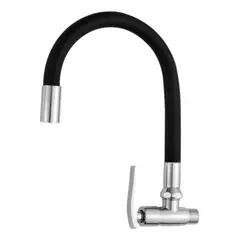 C&A - Caño De Lavadero Flexible Para Pared Negro Gris Blanco - Negro