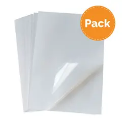 CANVAS - Vinilo Adhesivo Transparente 05 Hojas A4 Pack x6