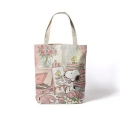 SNOOPY - Bolso de tela Rosa