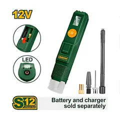 TOTAL TOOLS - Minicompresor de Aire LI-ION 12V 150PSI 11BAR + Accesorios