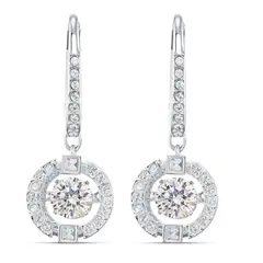 SWAROVSKI - Aretes Sparkling Dance Blanco Baño De Rodio 5504652