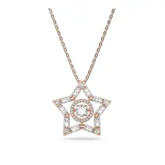 SWAROVSKI - Colgante Stella Blanco Baño Tono Oro Rosa 5617766