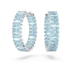 SWAROVSKI - Pendientes De Aro Matrix Talla Baguette Rodio 5659037