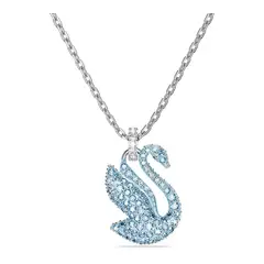 SWAROVSKI - Colgante Iconic Swan Cisne Azul Baño De Rodio 5660594