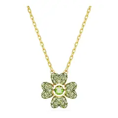 SWAROVSKI - Colgante Idyllia Trébol Verde Baño Tono Oro 5671144