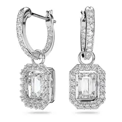 SWAROVSKI - Pendientes Millenia Talla Octogonal Blancos Rodio 5638495