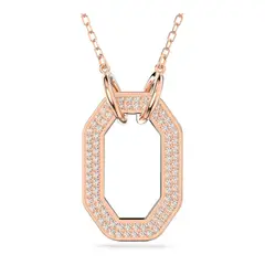 Swarovski - Colgante Dextera Octogonal Pavé Blanco Baño Rosa 5642389