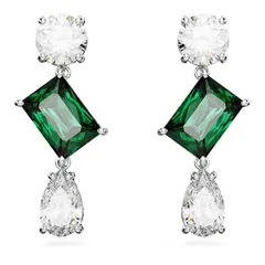 SWAROVSKI - Pendientes Mesmera Tallas Mixtas Verdes Rodio 5665878