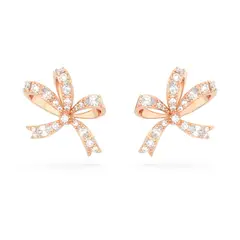 SWAROVSKI - Pendientes De Botón Volta Lazo Pequeños Rosa 5647572