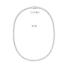 SWAROVSKI - Conjunto Tennis Deluxe Blanco Baño De Rodio 5506861