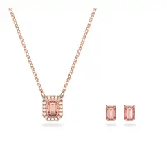 SWAROVSKI - Conjunto Millenia Zirconia De Talla Octogonal Rosa 5620548