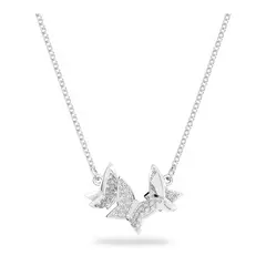 SWAROVSKI - Collar Lilia Mariposa Blanco Baño De Rodio 5636421