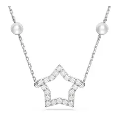 SWAROVSKI - Collar Stella Crystal Pearls Estrella Rosa 5645382