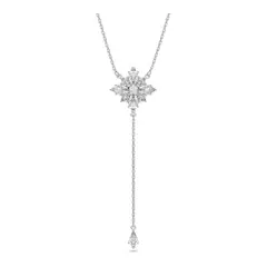 SWAROVSKI - Collar En Y Stella Estrella Blanco Baño De Rodio 5652003