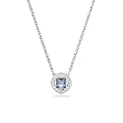 SWAROVSKI - Collar Angelic Talla Cuadrada Azul Baño De Rodio 5662142