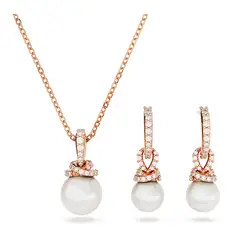 SWAROVSKI - Conjunto Originally Blanco Baño Tono Oro Rosa 5672835