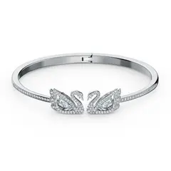 SWAROVSKI - Pulsera Dancing Swan Blanco - Baño De Rodio 5520713