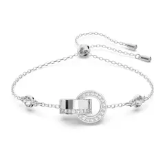 SWAROVSKI - Pulsera Hollow Blanca Baño De Rodio Joya Original 5636499