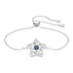 SWAROVSKI - Pulsera Stella Estrella Azul Baño De Rodio 5639187