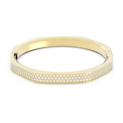 SWAROVSKI - Pulsera Dextera Octogonal Pavé Blanco Baño Tono Oro 5639197