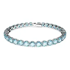 SWAROVSKI - Pulsera Matrix Tennis Talla Redonda Mediana Rodio 5648927