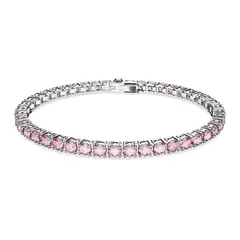 SWAROVSKI - Pulsera Matrix Tennis Talla Redonda Pequeña Rodio 5648930