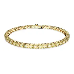 SWAROVSKI - Pulsera Matrix Tennis Talla Redonda Pequeña Oro 5648933