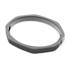 SWAROVSKI - Pulsera Dextera Octogonal Pavé Negro Rutenio 5651340