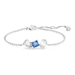 SWAROVSKI - Pulsera Mesmera Tallas Mixtas Azul Baño De Rodio 5668359