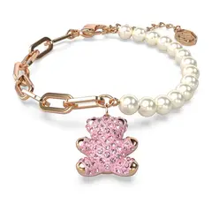 SWAROVSKI - Pulsera Teddy Oso Rosa Baño Tono Oro Rosa 5669169